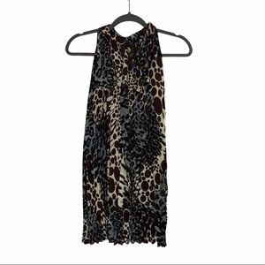 Agora Women’s Animal Print Halter Neck Size S